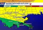 New Orleans Weather: Damaging Wind Threat Late Sunday Into Monday as Colder Air Follows