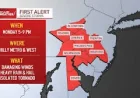 Weather Philadelphia at a Monday Inflection Point: Heavy Rain, Damaging Winds, and Tornado-Warning Potential