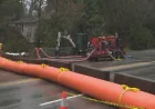 Pipeline Road Coquitlam as Port Coquitlam shores up creeks after Coquitlam mudslide