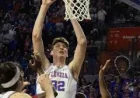 Olivier Rioux spotlight grows as Florida’s 7-foot-9 center sits out March Madness