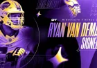 Vikings Secure Tackle Ryan Van Demark’s Signature