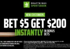 Draftkings promo code rush: draftkings offers $200 bonus bets instantly for Sunday 2026 college basketball tournament action