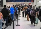 La Guardia travelers watch TSA strain spread as shutdown lines snarl airports