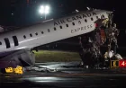 Air Canada Plane Crash at LaGuardia Airport Kills Two Pilots, Dozens Injured as LGA Closes