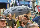Severn Trent Water at the Centre of Shrewsbury March: Giant Fish, 100 Protesters and Calls for Public Ownership