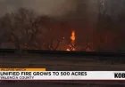 Unified Fire forces evacuations south of Belen as roads close and containment stays at 0%