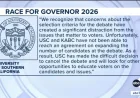 California gubernatorial debate at USC abruptly canceled after dispute over candidate field