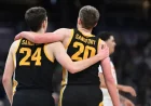 Payton Sandfort Faces Sweet 16 Clash: Iowa vs. Nebraska Showdown