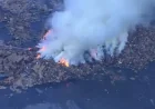 Denver Smoke drifts over I-70 after recycling yard fire, visibility drops for drivers