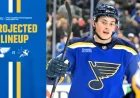 Sharks Vs Blues: Thomas Out, Dvorsky Elevated as St. Louis Shuffles Lines for Thursday Night