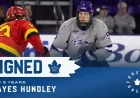 Hayes Hundley Hockey as 2026-27 Approaches: Maple Leafs Sign Defender to Three-year Entry-level Contract