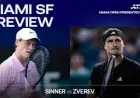 Sinner Vs Zverev as the Miami Open semifinal tests a shifting rivalry