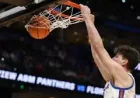 Tallest College Basketball Player Olivier Rioux Sparks Viral March Madness Moment in Tampa