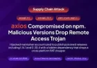 Axios Npm supply chain attack: How poisoned releases delivered a cross‑platform RAT
