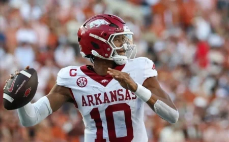 Taylen Green Sets QB Vertical Leap Record, Runs 40-Yard Dash in 4.36 Seconds