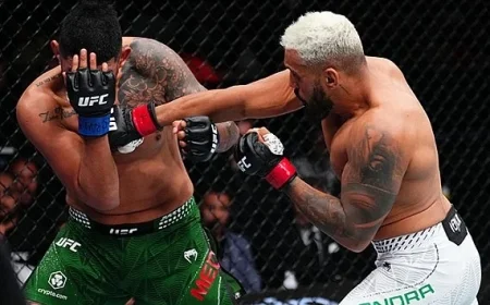 Ryan Gandra Dominates Jose Medina in UFC Mexico Octagon Debut