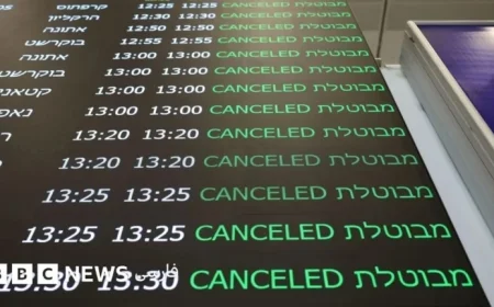Flight Cancellations Follow U.S. and Israeli Strikes on Iran