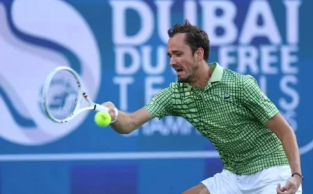 Medvedev Clinches Dubai Title; Doubles Final Proceeds Amidst Iran Missile Strikes