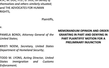 Federal Judge Halts DHS Policy Permitting Arrest of Legal Refugees