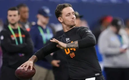 Crowd Boos Carson Beck at NFL Combine in Dramatic Scene