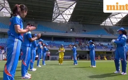 Indian Players Honor Alyssa Healy with Guard of Honour in Final ODI