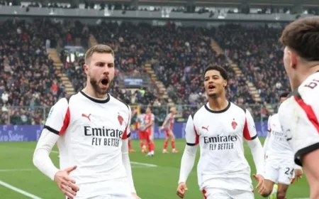 Milan Triumphs in Cremona; Pavlovic, Leao Shine as Inter Leads by 10