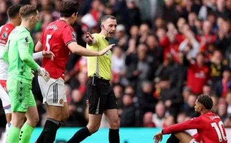 VAR Explains Red Card and Penalty Verdict Against Man United vs Palace