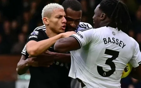 Fulham Defeats Tottenham 2-1, Extending Spurs’ Winless Streak to Ten Games