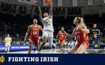 Notre Dame Concludes Regular Season Against No. 10 Louisville