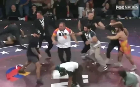 Brawl Erupts at Real American Freestyle Event