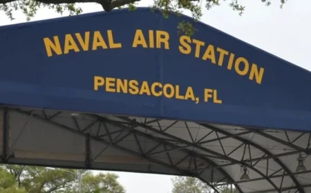NAS Pensacola and Corry Station Annex Gates Closed