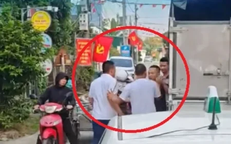 Driver Blocks Road and Assults Pedestrian