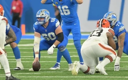 Lions Cut Center Graham Glasgow Amid O-Line Overhaul