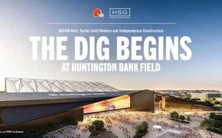 Browns Launch Major Excavation for Huntington Bank Field in Brook Park