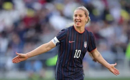 Lindsey Heaps Leads USWNT Victory at SheBelieves Cup; Rodman Injured