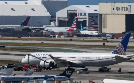 United Flight  Lands Safely at LAX Following Engine Fire Alert