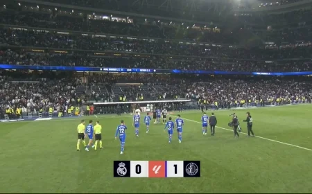 Real Madrid 0-1 Getafe CF: Martín Satriano's Wonder Volley Stuns the Bernabéu — Madrid Now 4 Points Behind Barcelona
