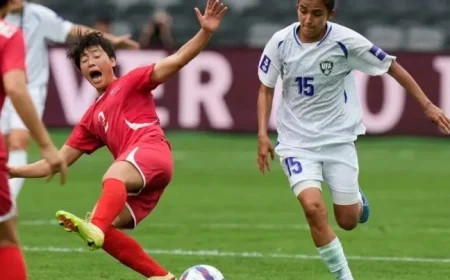 Myong Yu Jong’s Hat-Trick Leads North Korea Over Uzbekistan in Asian Cup