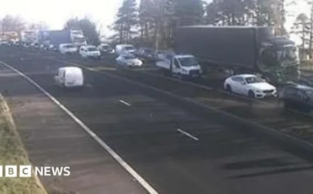 Police Incident Shuts Down M80 Motorway Overnight, Causing Delays