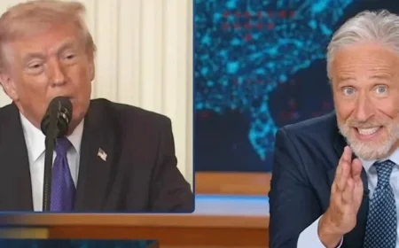 Jon Stewart Silenced by Trump’s Bizarre Remarks for 14 Seconds
