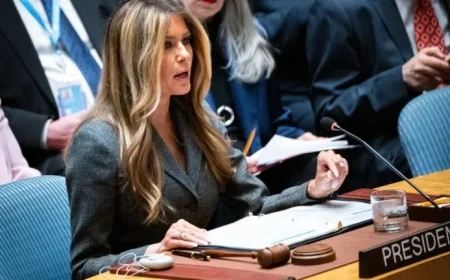 Melania Trump Leads UN Security Council Meeting