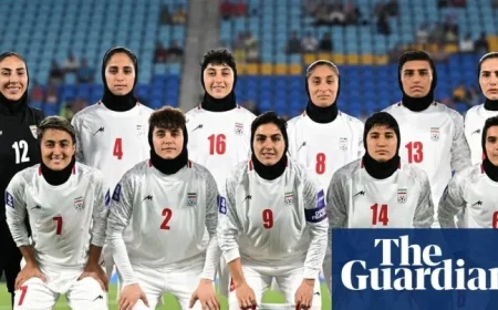 Iran Women’s Team Silent During National Anthem at Asian Cup Match