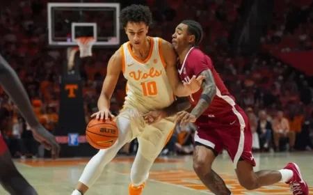 Tennessee Forward Nate Ament Out vs South Carolina Due to Injury