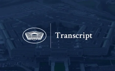 Pete Hegseth and Gen. Dan Caine Lead U.S. Department of War Briefing