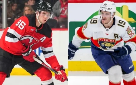 Hughes vs. Tkachuk: Gold Medalists Clash as Devils Host Panthers