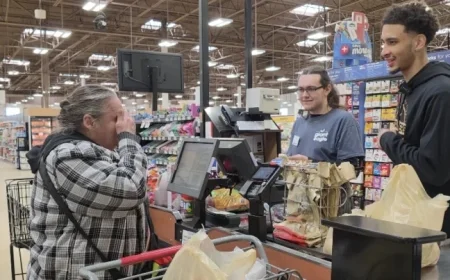 Jaylon Tyson at the checkout: a grocery aisle surprise that turned into relief