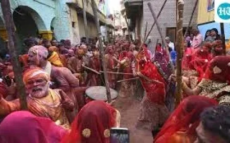Holi Festival Reveals a Fractured Tradition: Bonfires of Renewal, Playful Beatings and Martial Pageantry