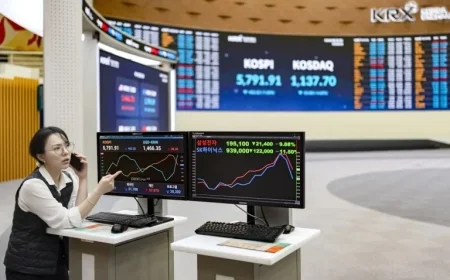 South Korea Stocks Plunge, Marking Largest Two-Day Crash Since 2008