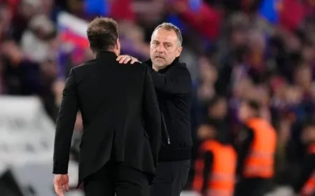 Diego Simeone Shares Message to Hansi Flick After Atletico Eliminates Barcelona