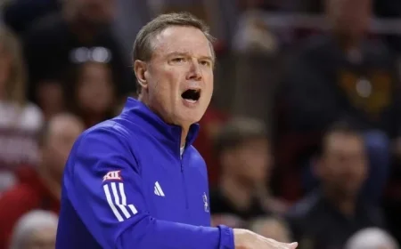 KU Coach Bill Self Ejected in Arizona State Basketball Clash